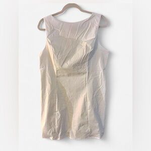 Sleeveless White Mini Dress